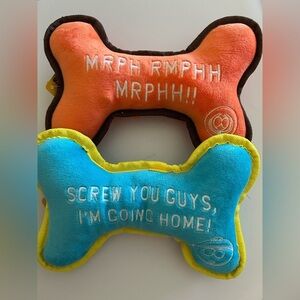 South Park Bone Squeaky Plush Dog Toys (LOT OF 2) New with Tags